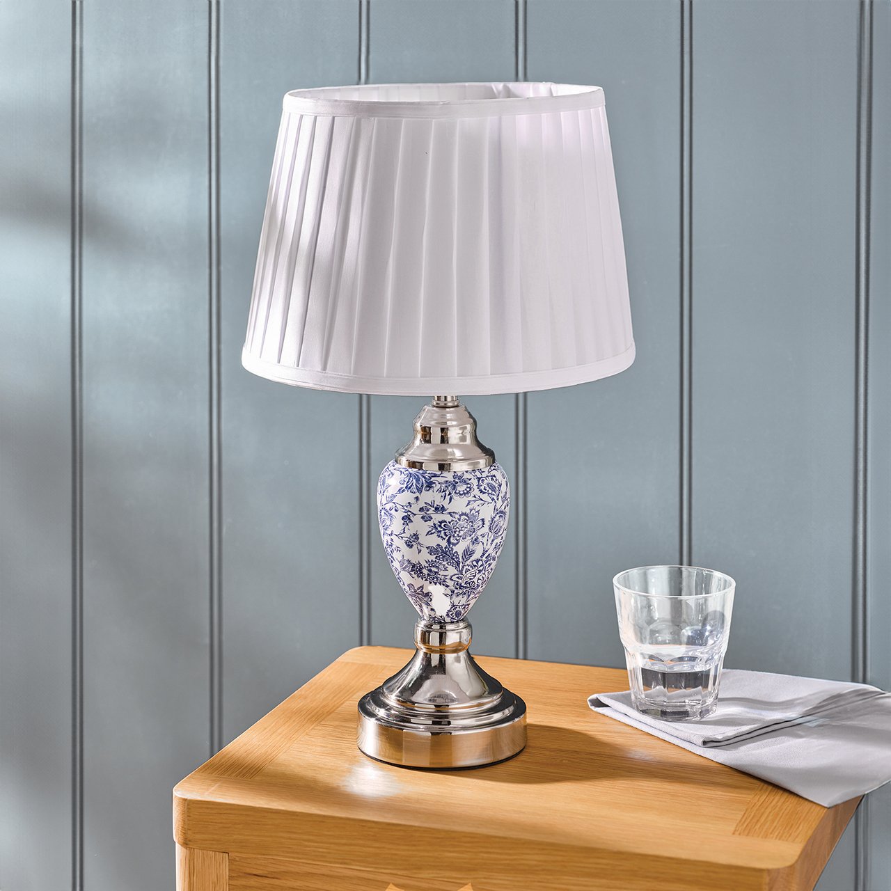 Blue Flower Table Lamp