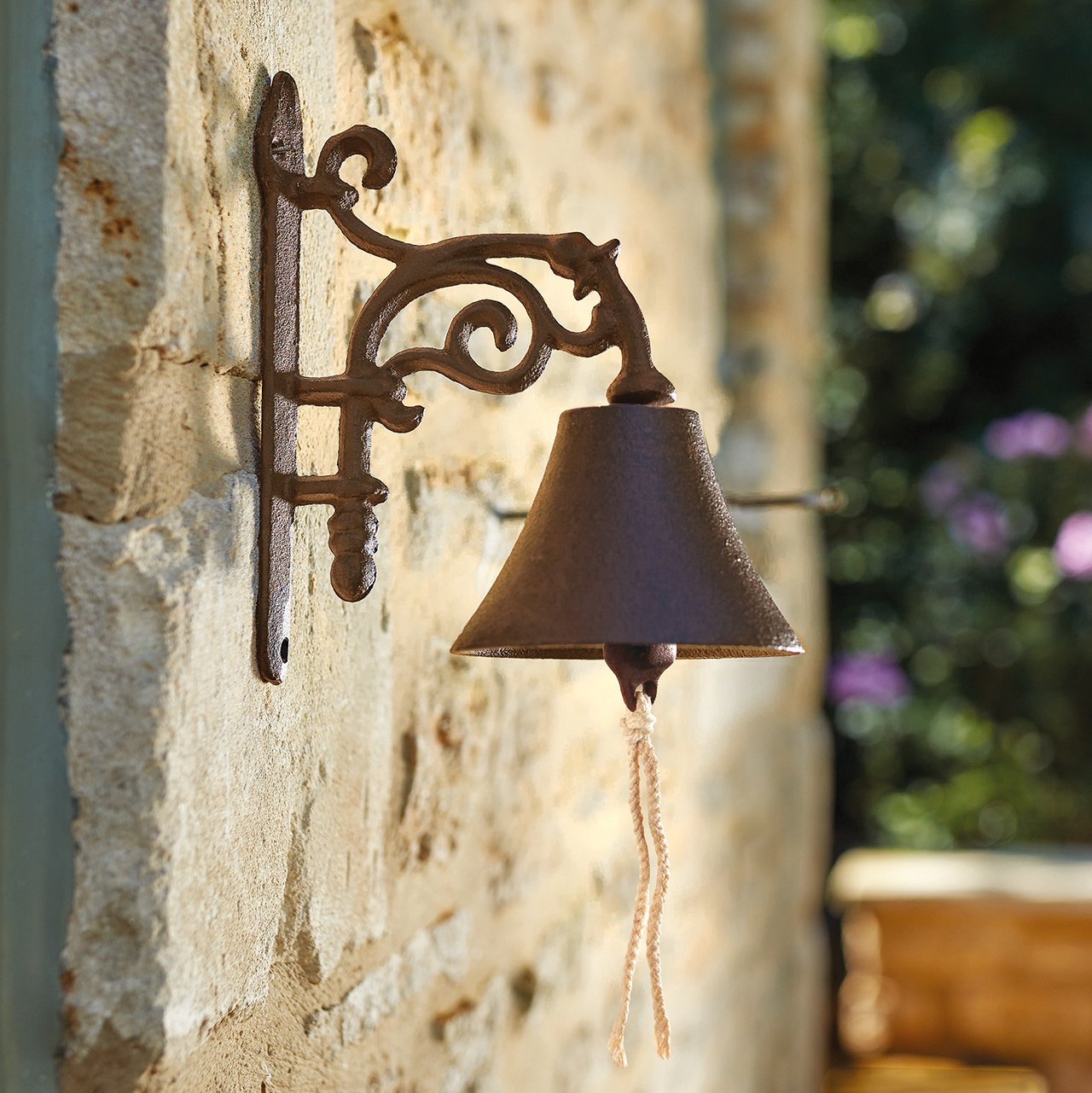 Cast Iron Flower Doorbell