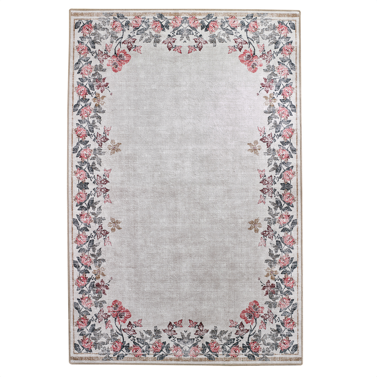 Dog Rose Washable Rug