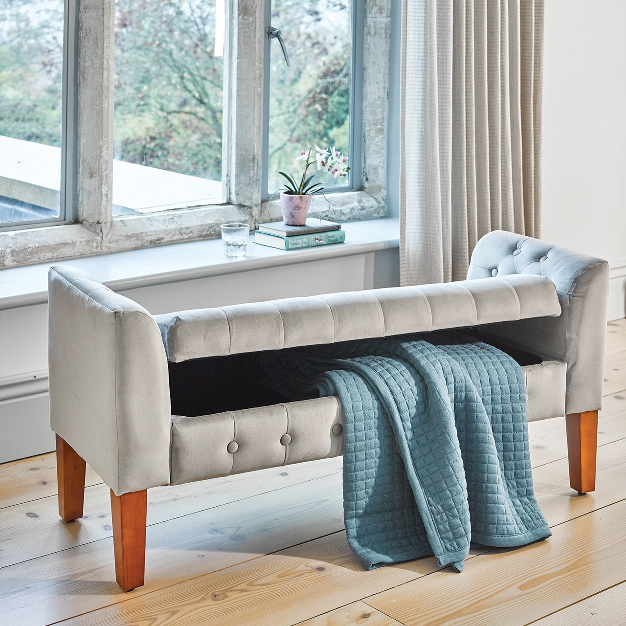 Campden Upholstered Storage Bench