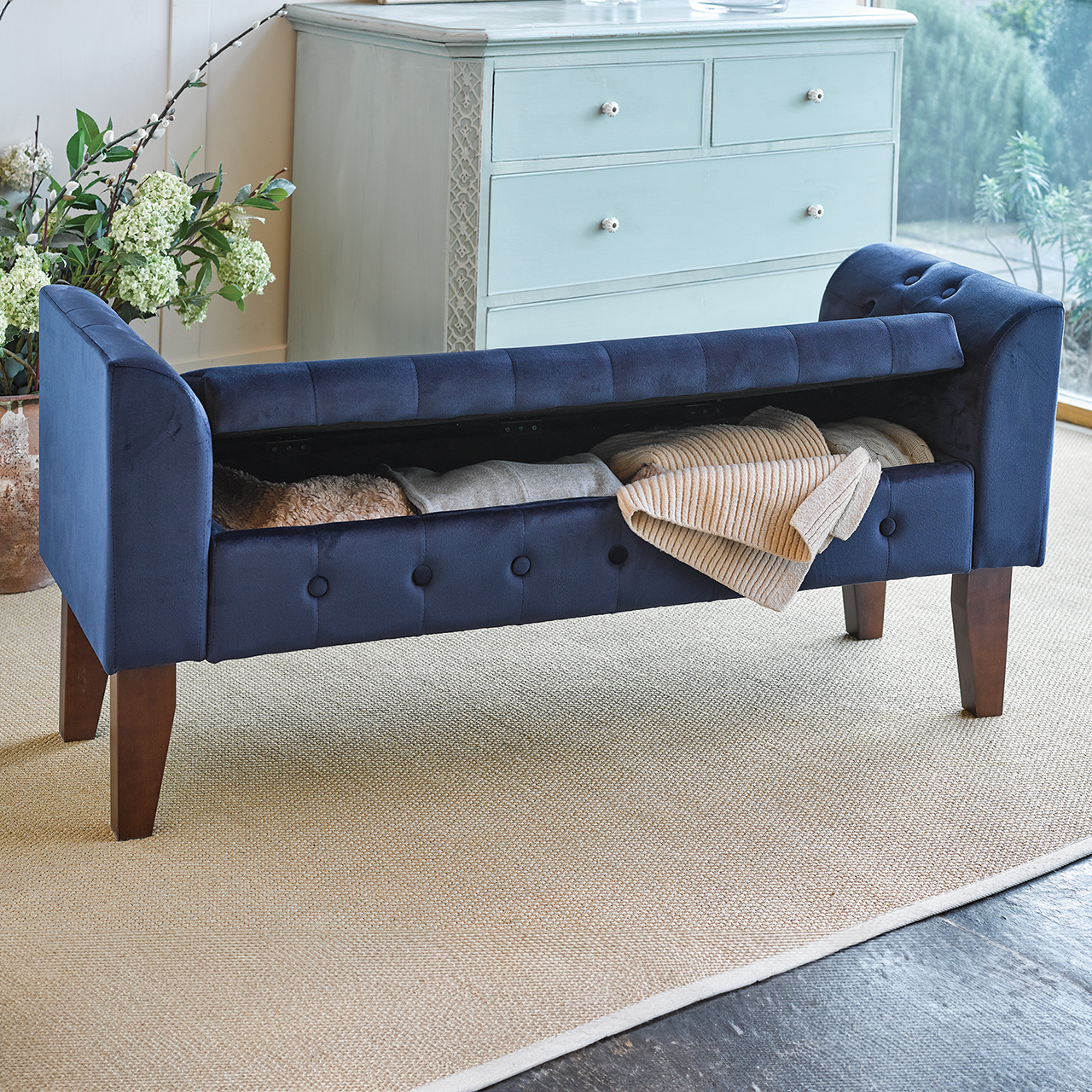 Campden Upholstered Storage Bench