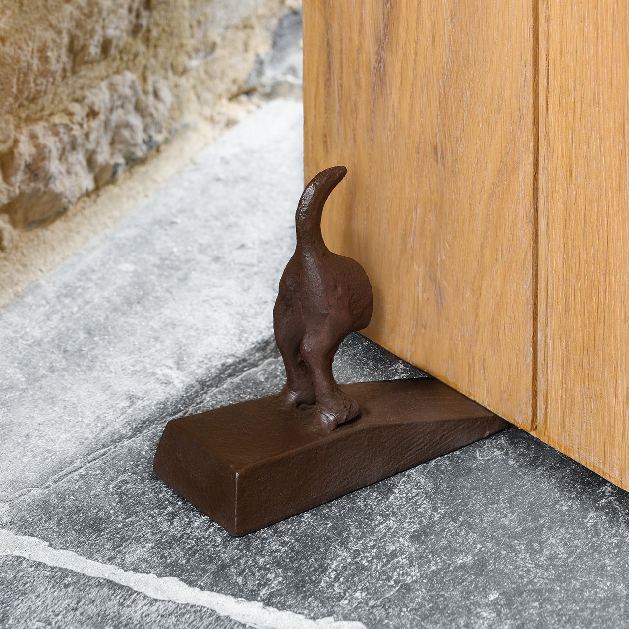 Cast Iron Dog Tail Doorstop