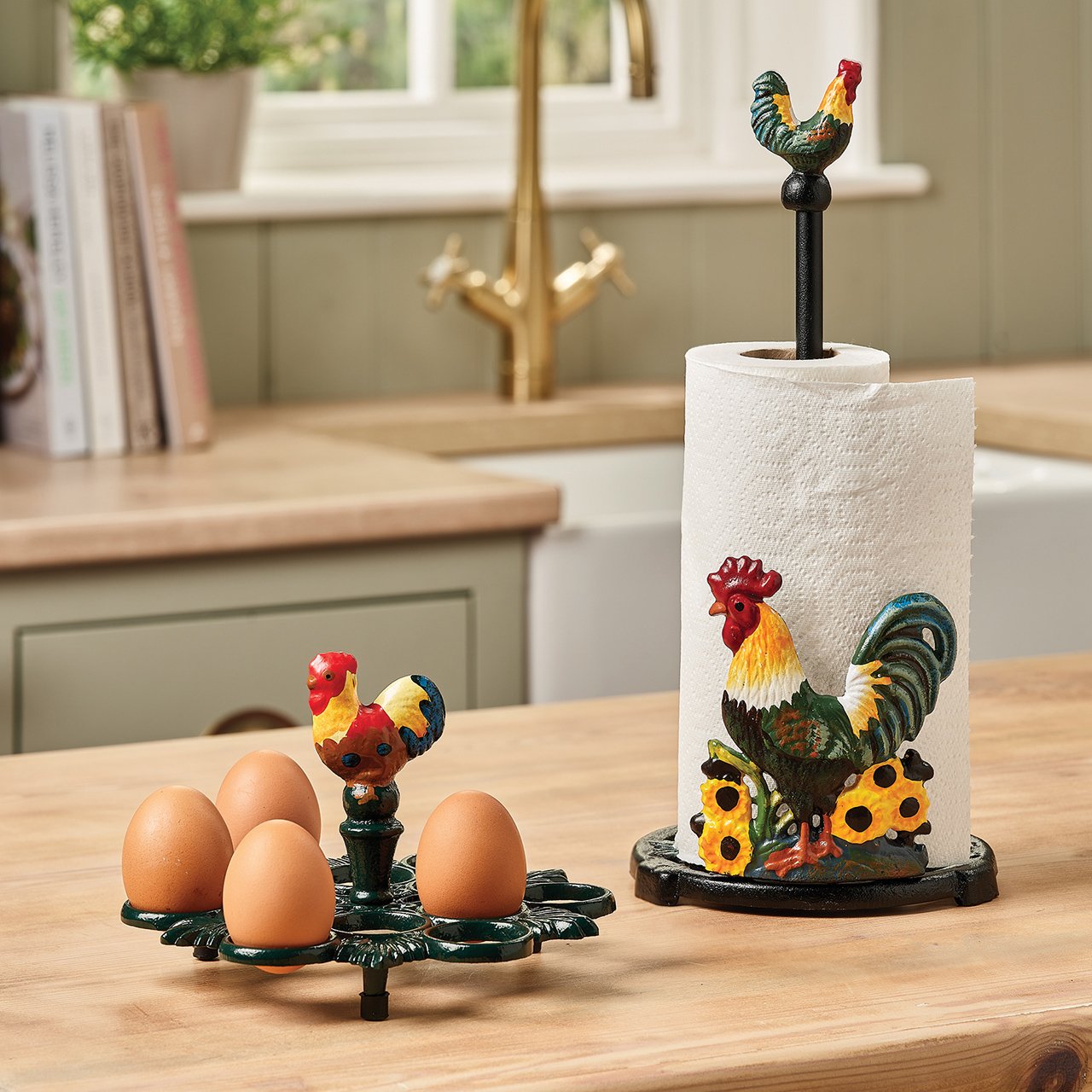 Rooster Kitchen Roll Holder