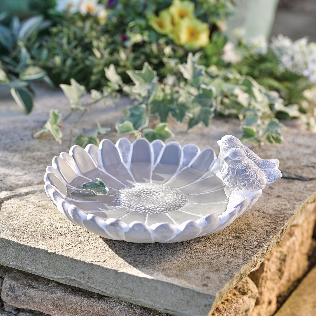 Cast Cement Bird Bath