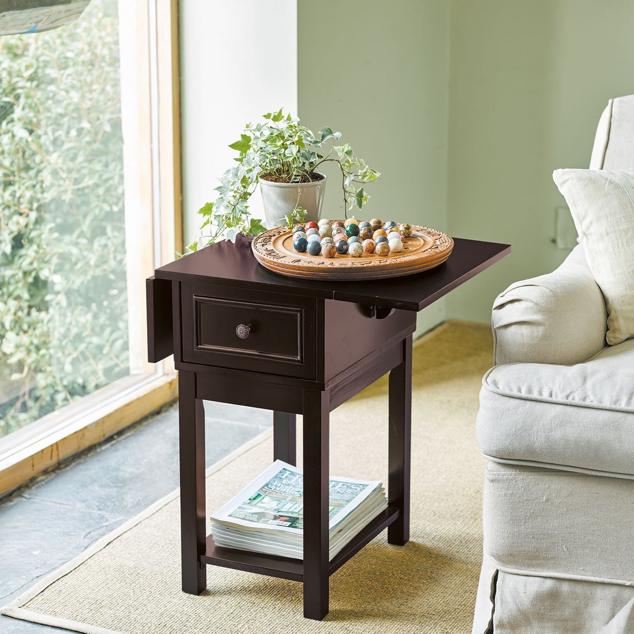 Drop Leaf End Table