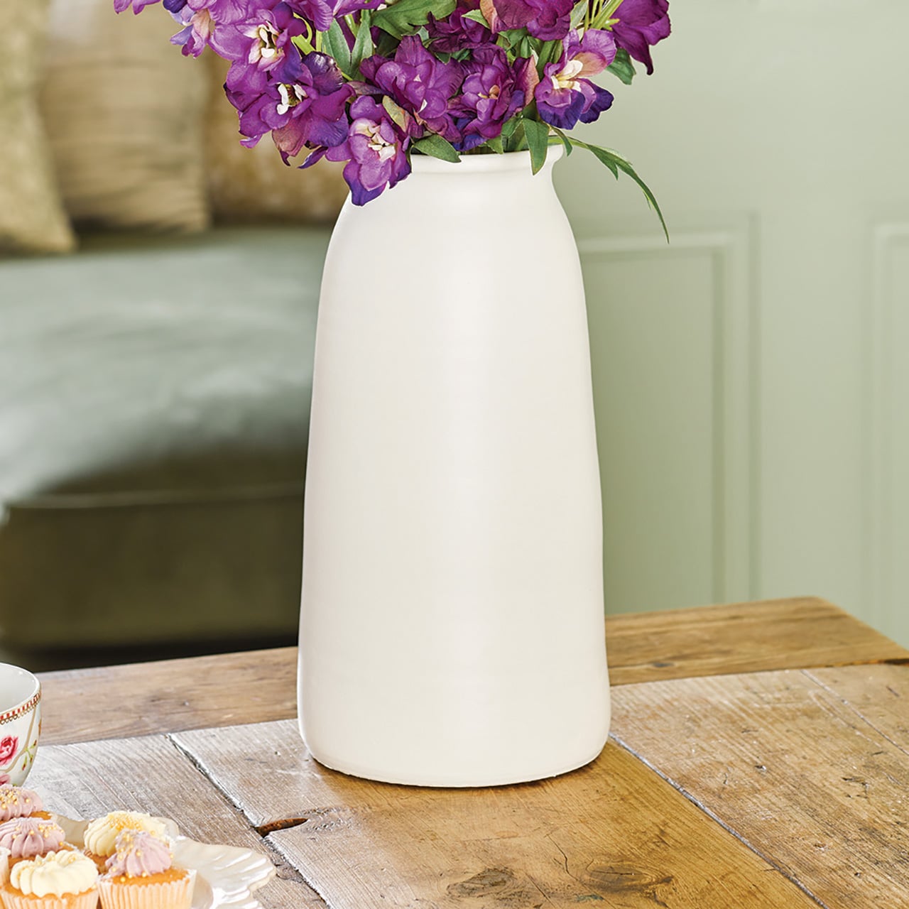 Pure White Tall Vase