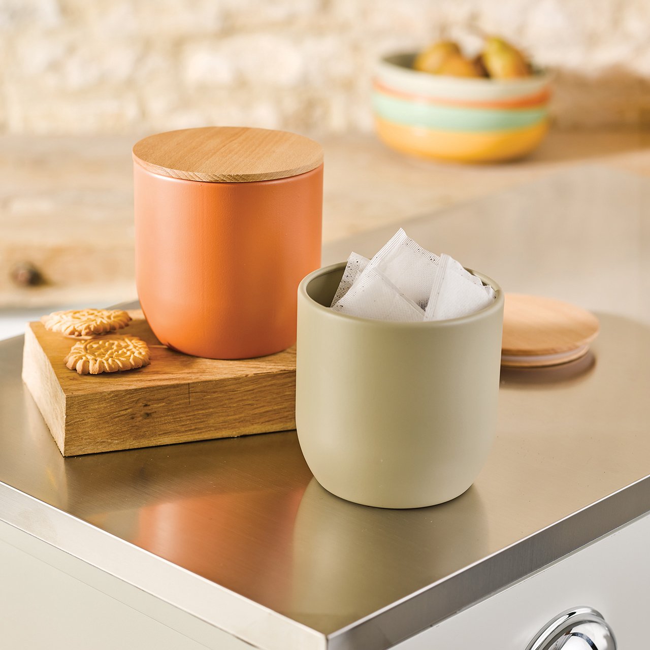 Carbon Steel Kitchen Canisters