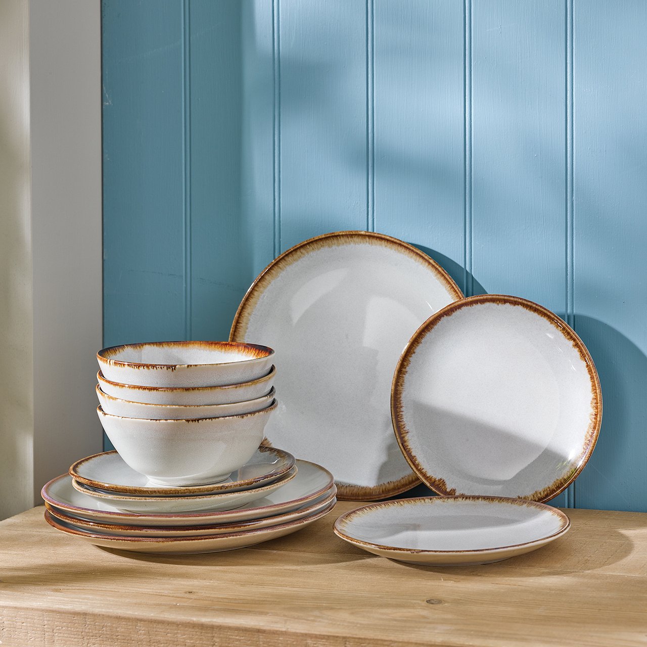 Reactive Glaze Dinner Set, 12 piece