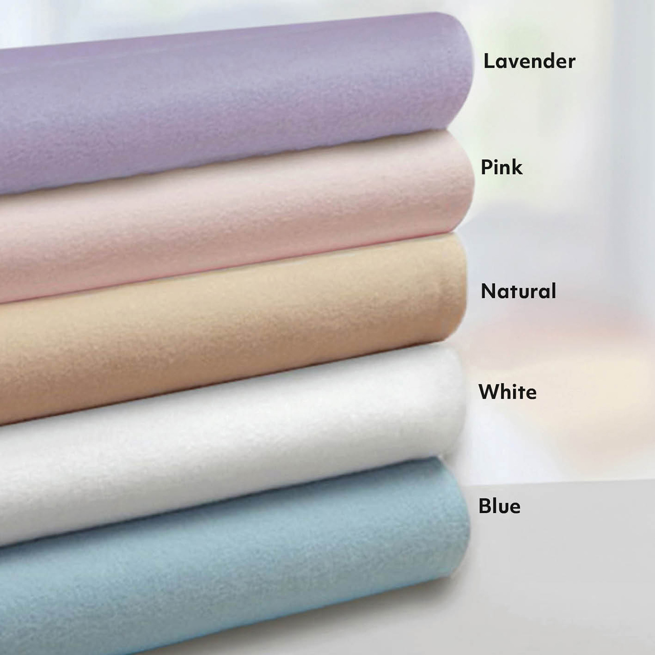 Plain Brushed Cotton Pillowcases - Pair