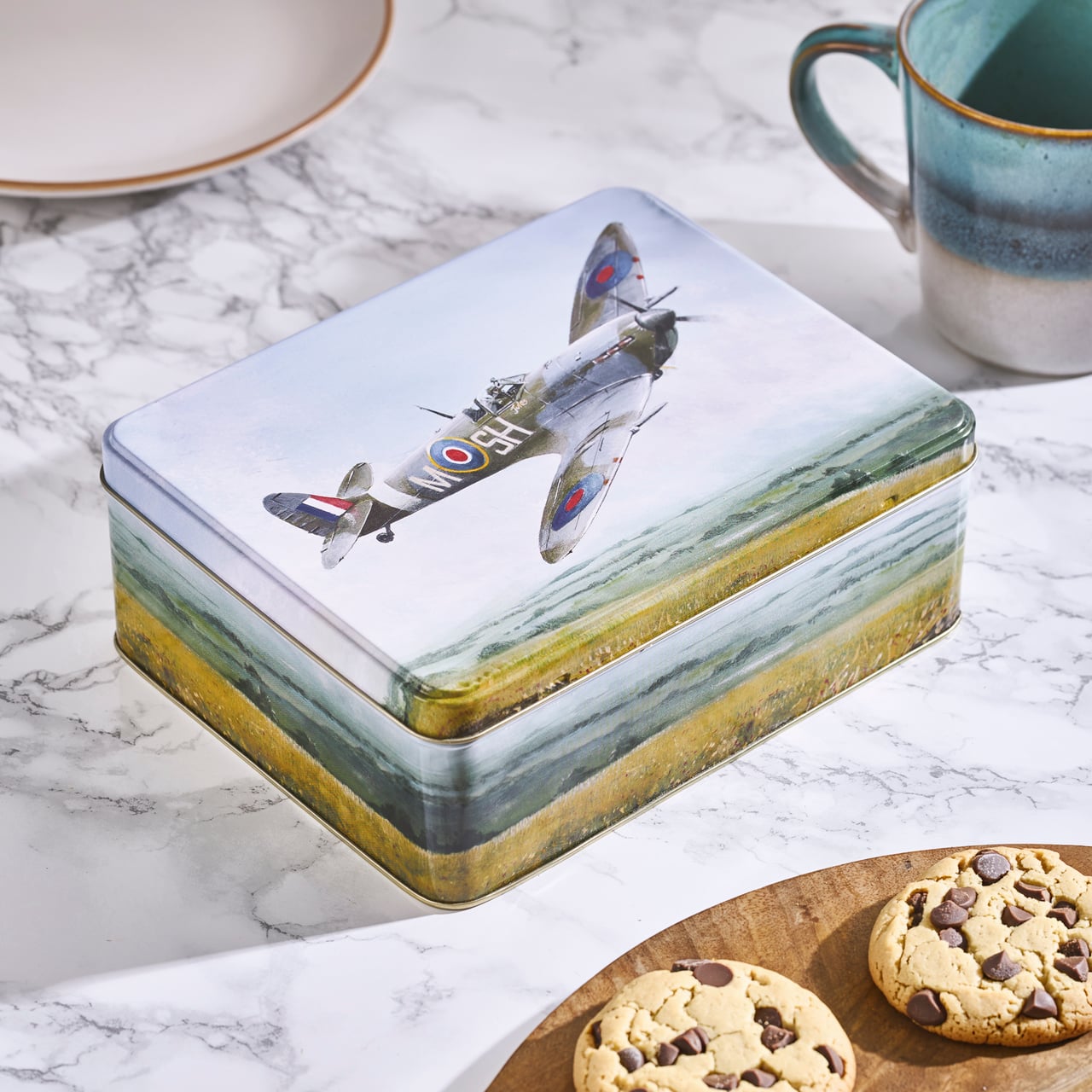 RAF Spitfire Tin of Biscuits