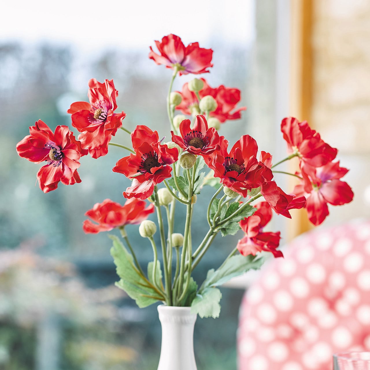Set of 2 Field Poppy Sprays
