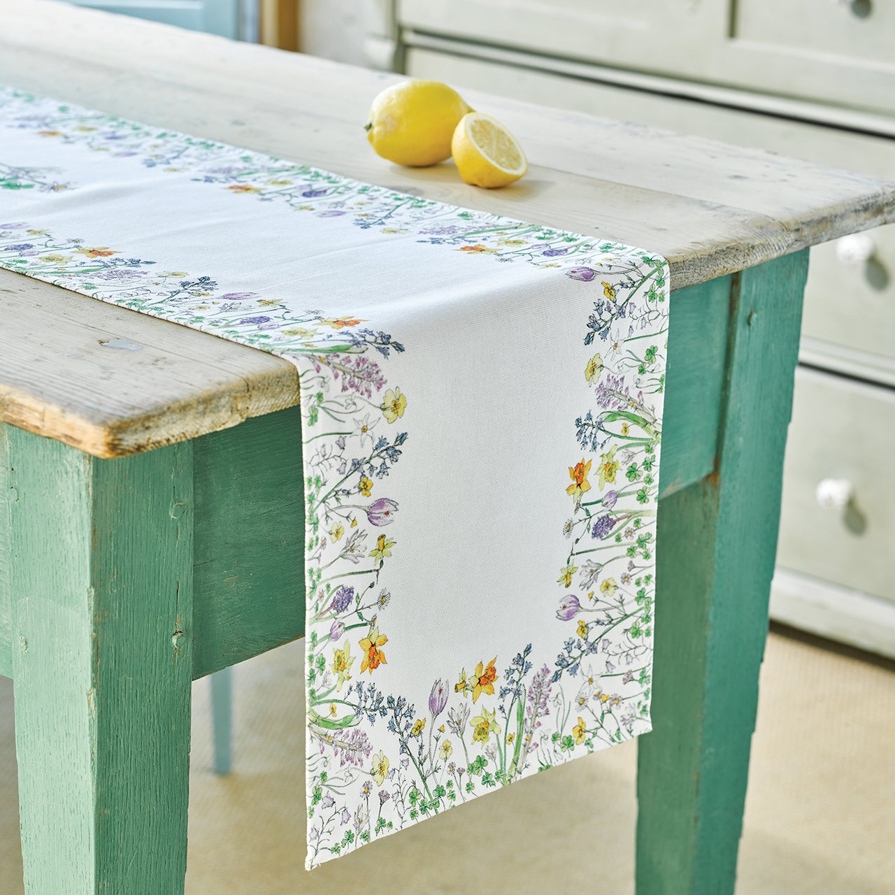 Spring Floral Runner or Tablecloth