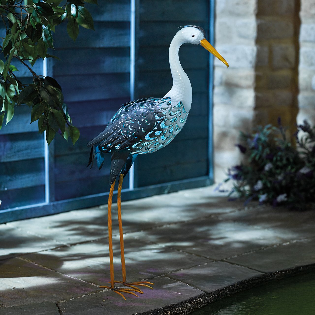 Solar Scroll Heron