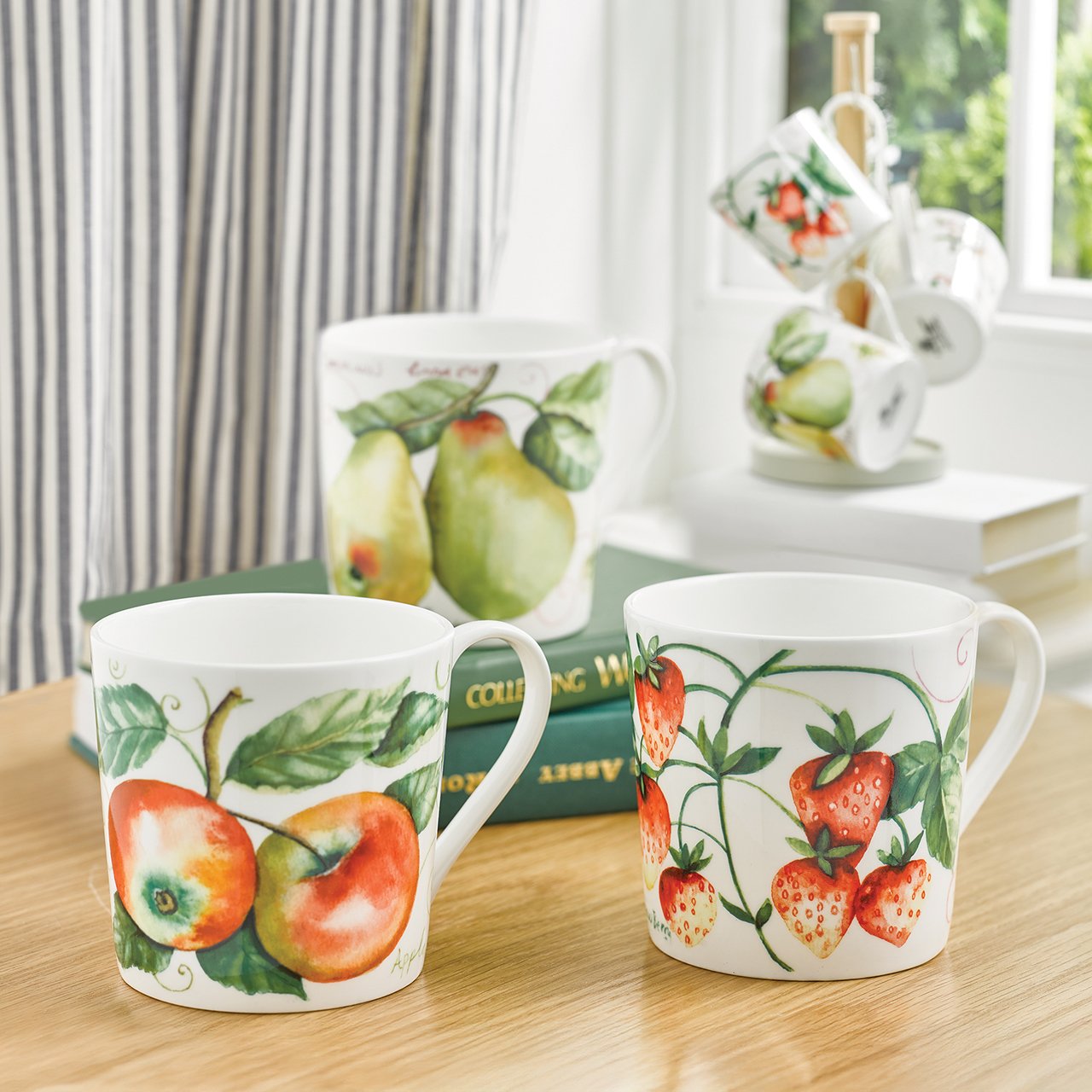 Farm Fruits Mugs - Set of 6