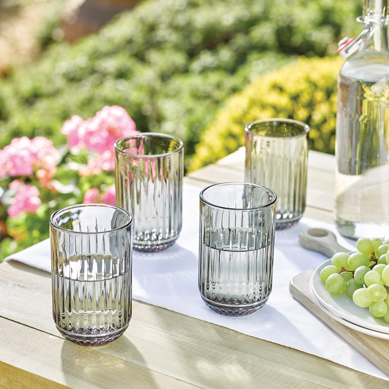 Coloured Glass Tumbler Set