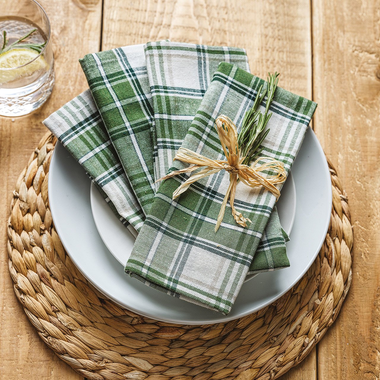Langley Check Napkins
