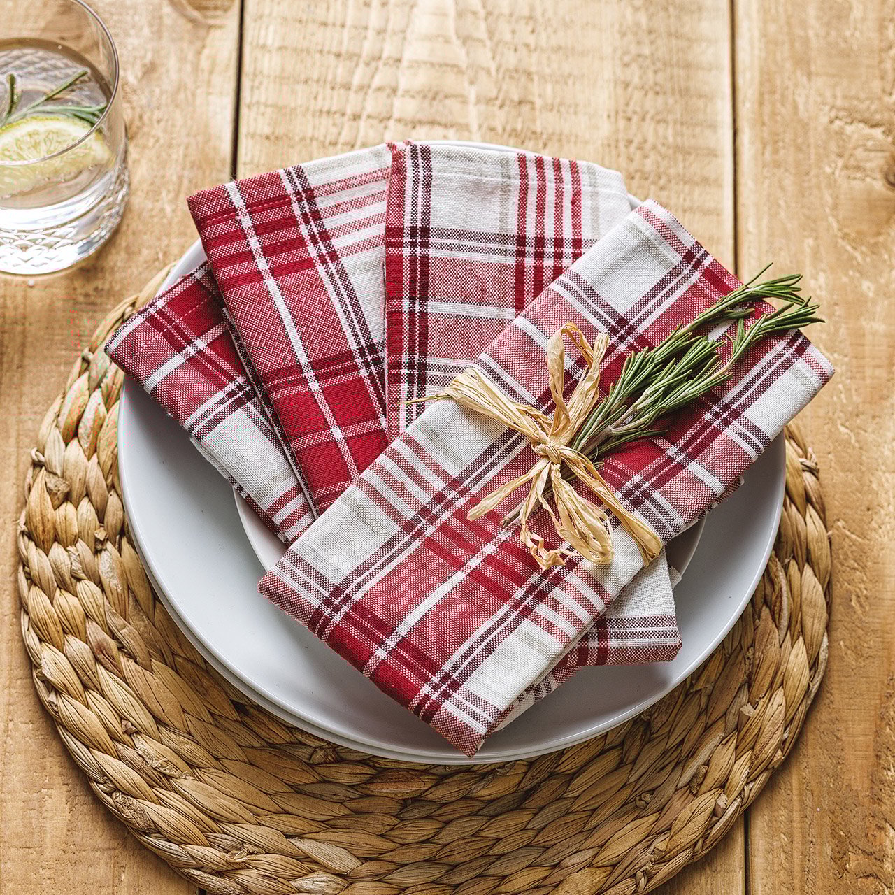 Langley Check Napkins