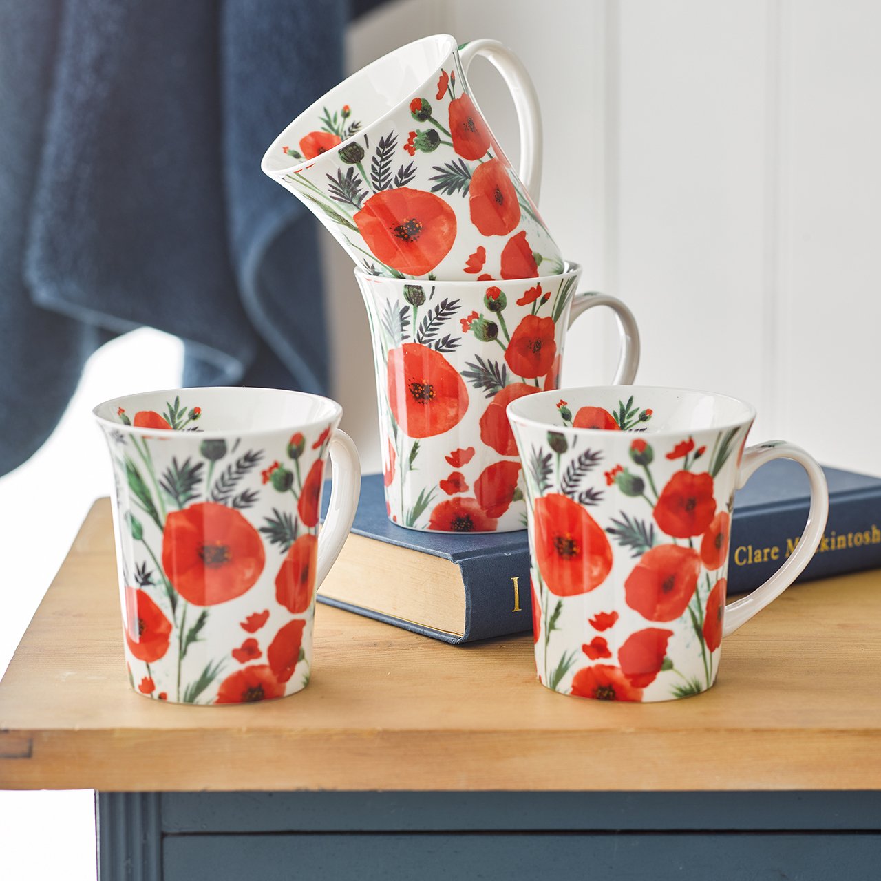 Field Poppy Mug Set