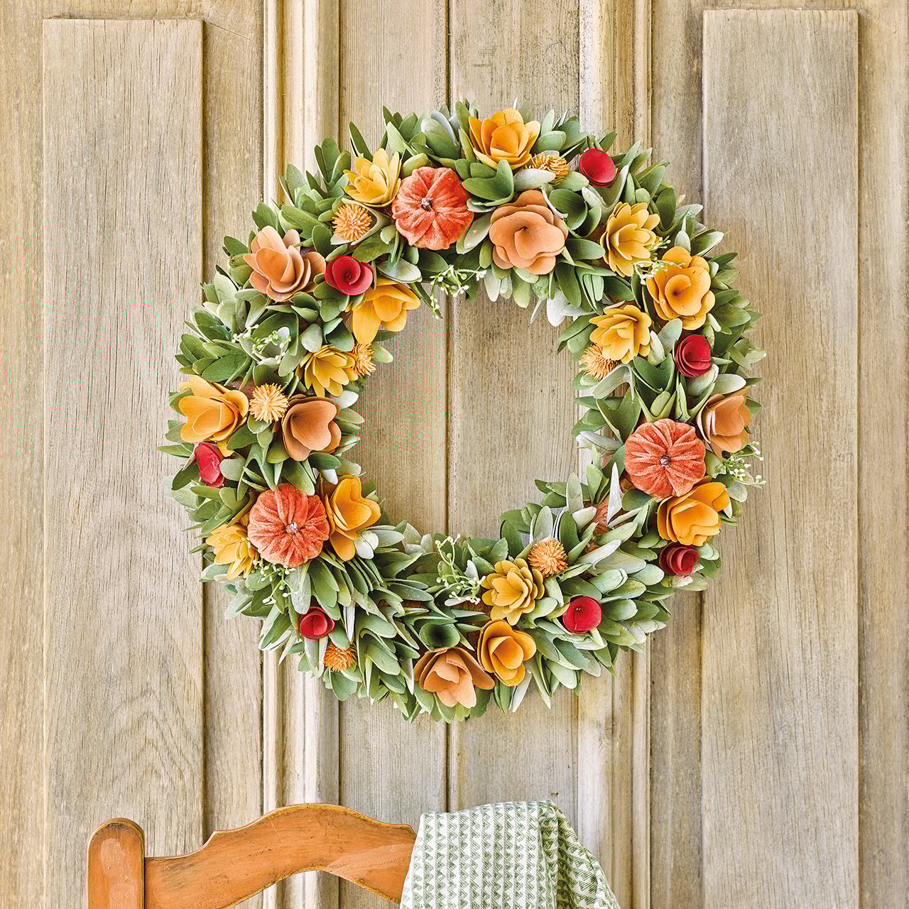 Sculpted Autumn Wreath