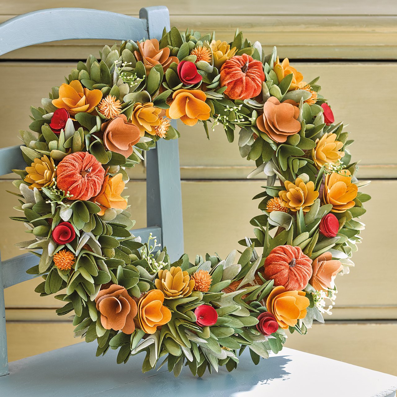 Sculpted Autumn Wreath