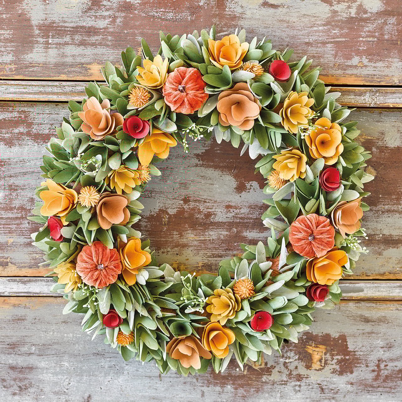 Sculpted Autumn Wreath