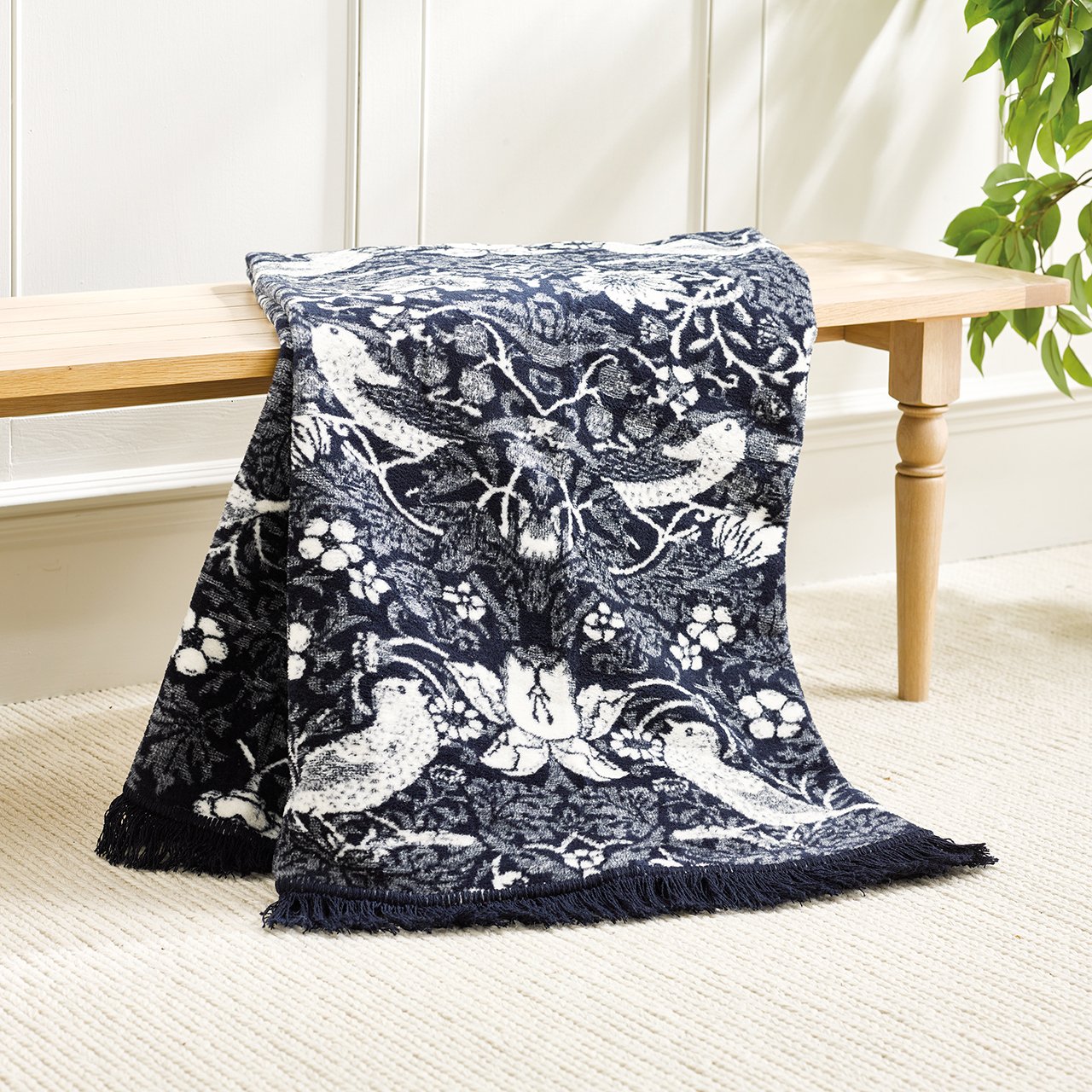 William Morris Strawberry Thief Throw