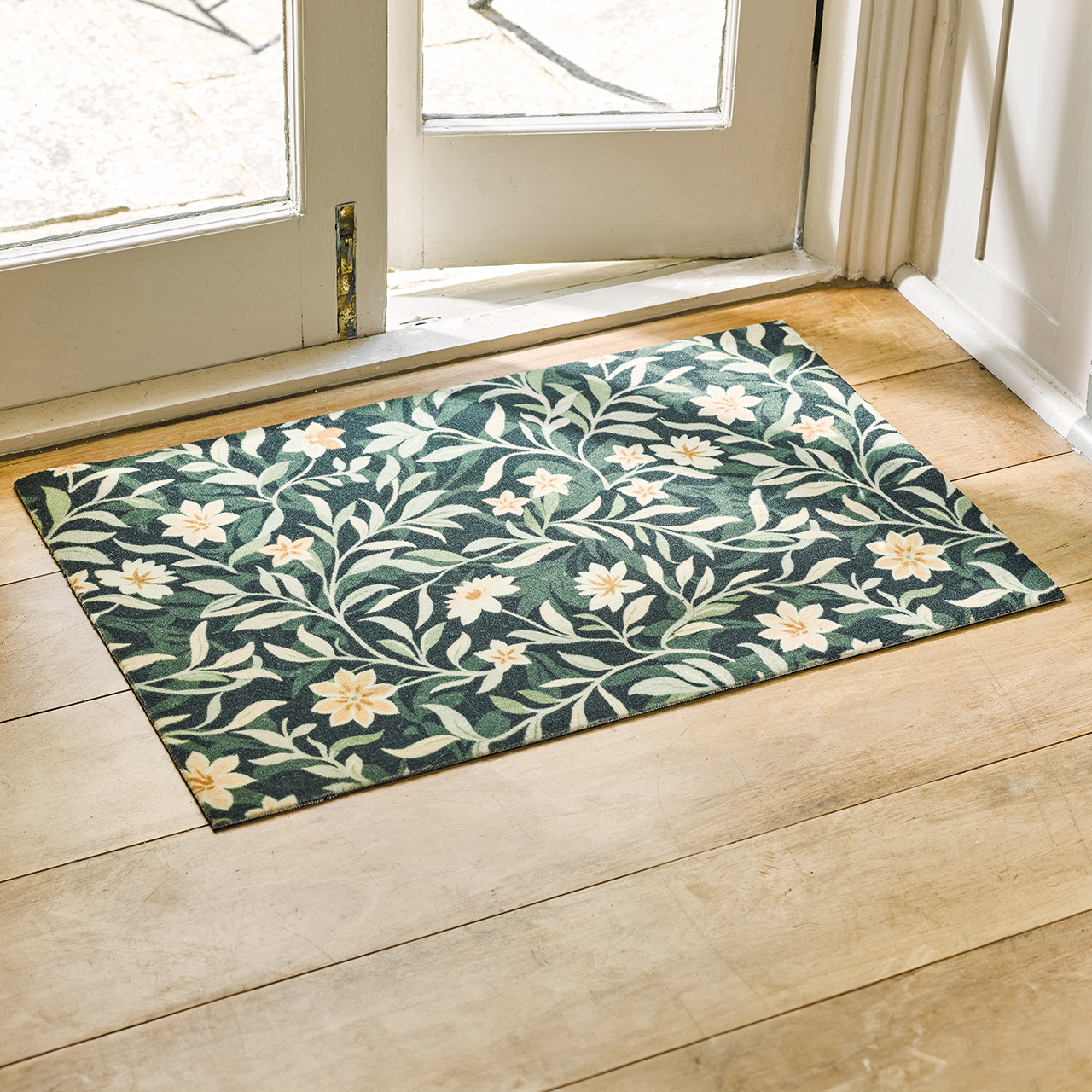Moonlit Flowers Doormat