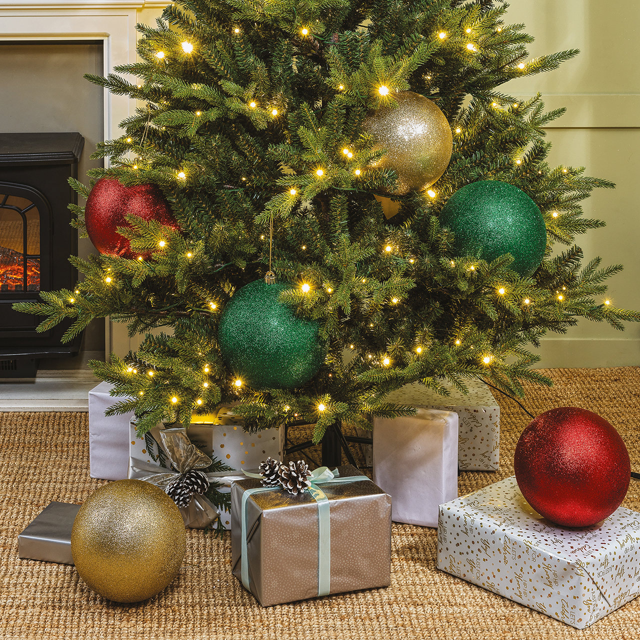 Large Shatterproof Baubles, Set of 2