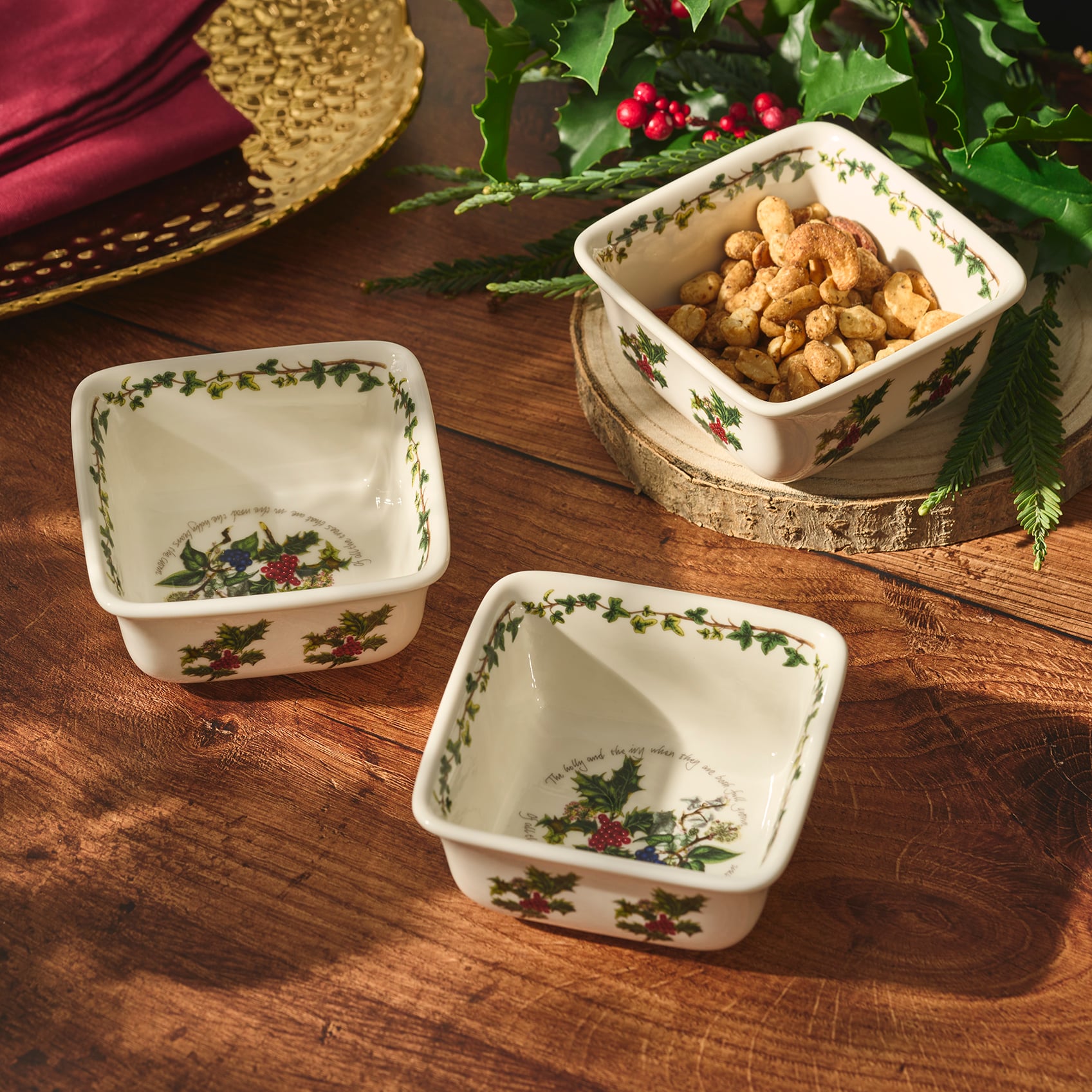 Holly and Ivy Mini Dishes