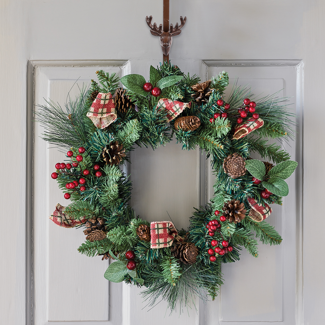Berry and Ribbon Wreath