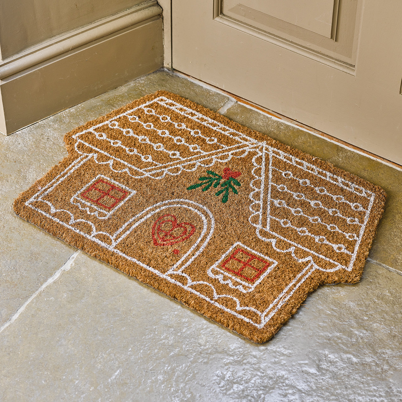Gingerbread House Doormat