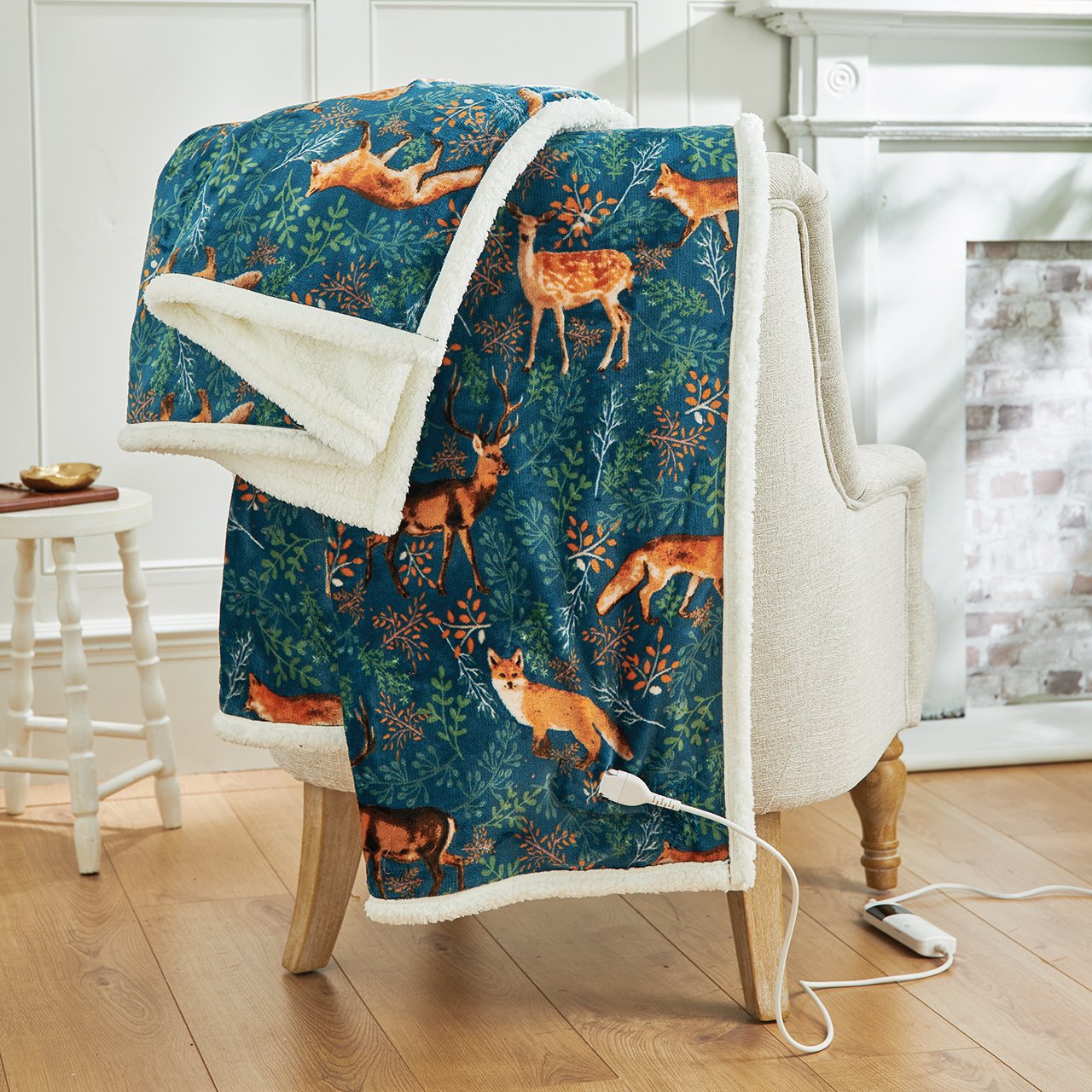 Winter Woodland Heated Throw
