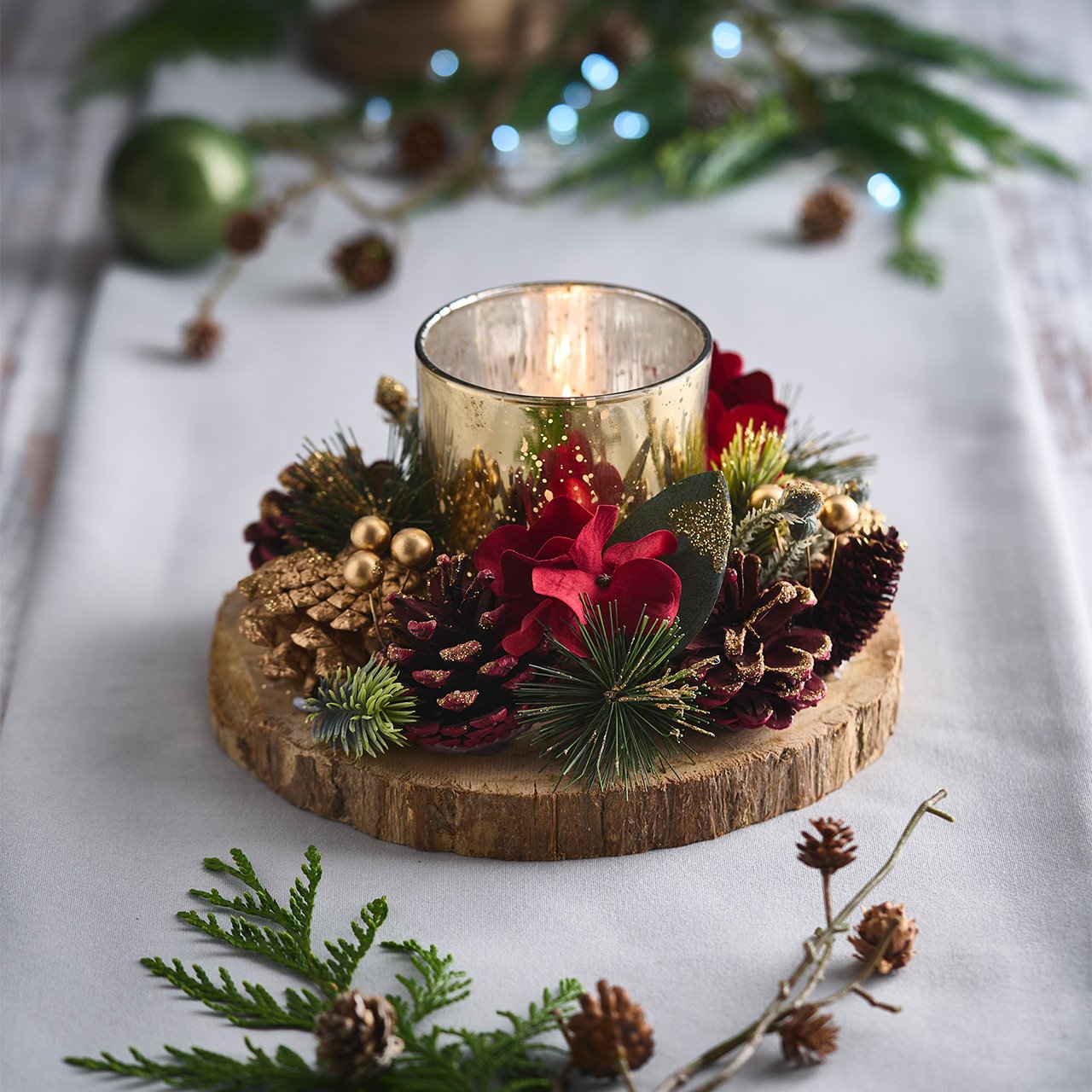 Pine Cone Candle Holder