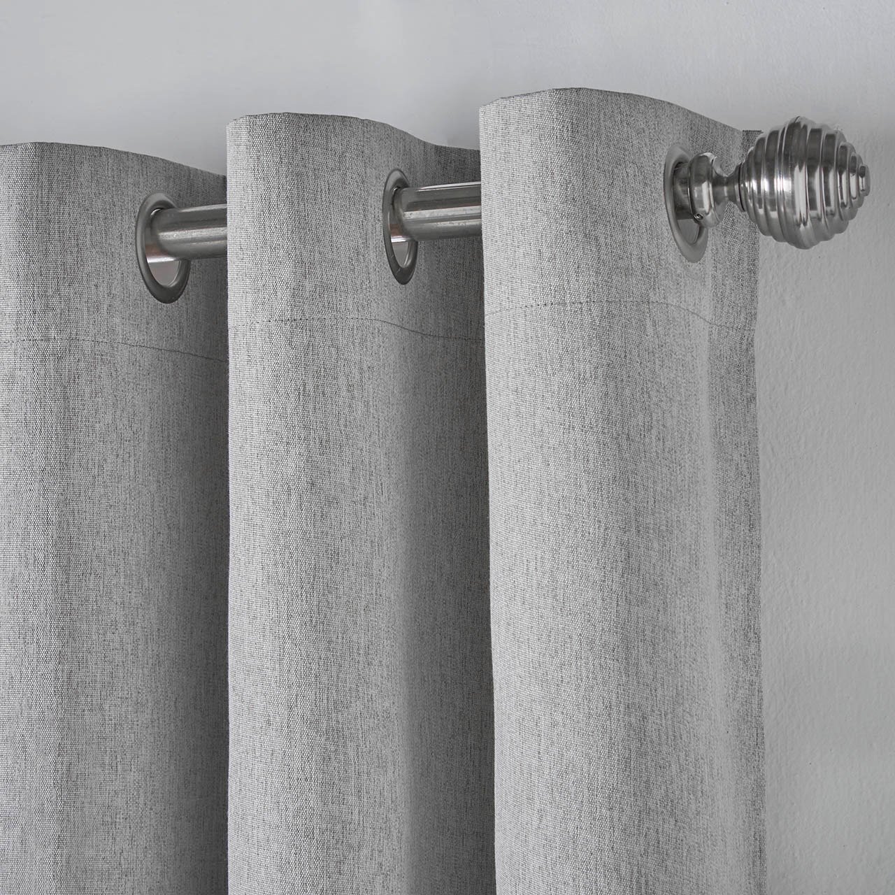 Linen Look Eyelet Blackout Curtains