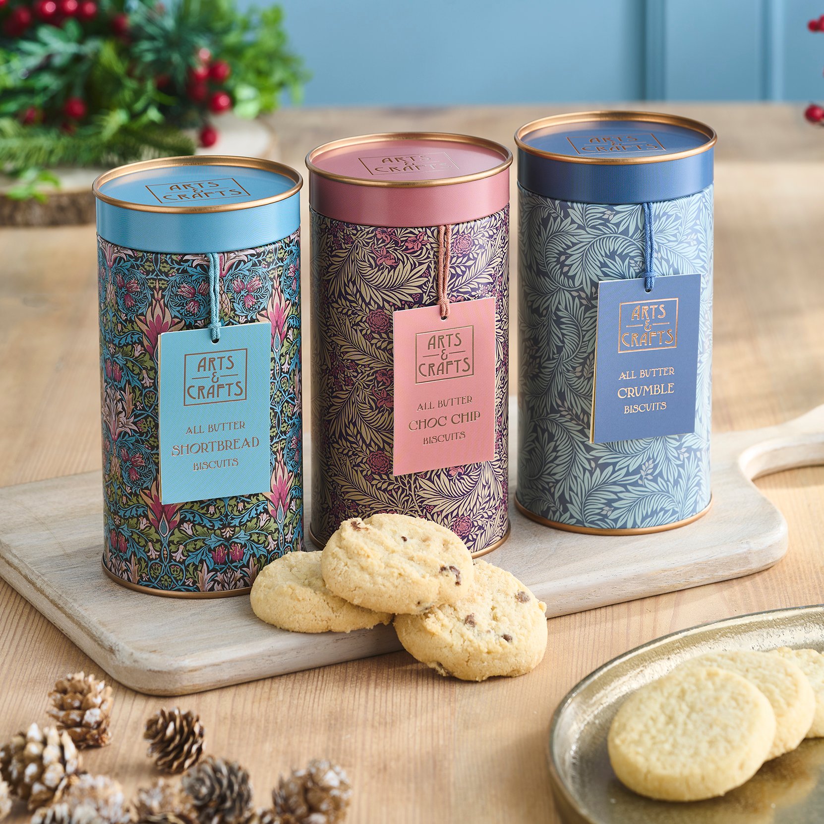 Set of 3 Arts and Crafts Mixed Biscuits