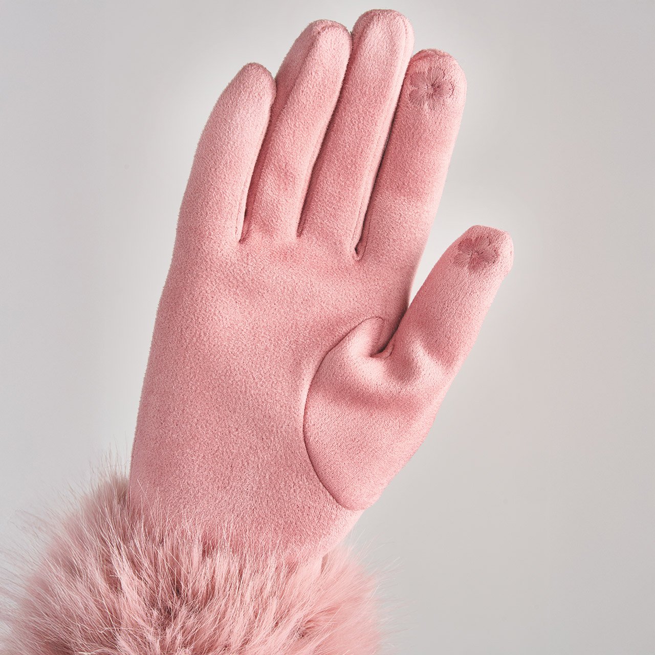 Faux Fur Cuff Gloves