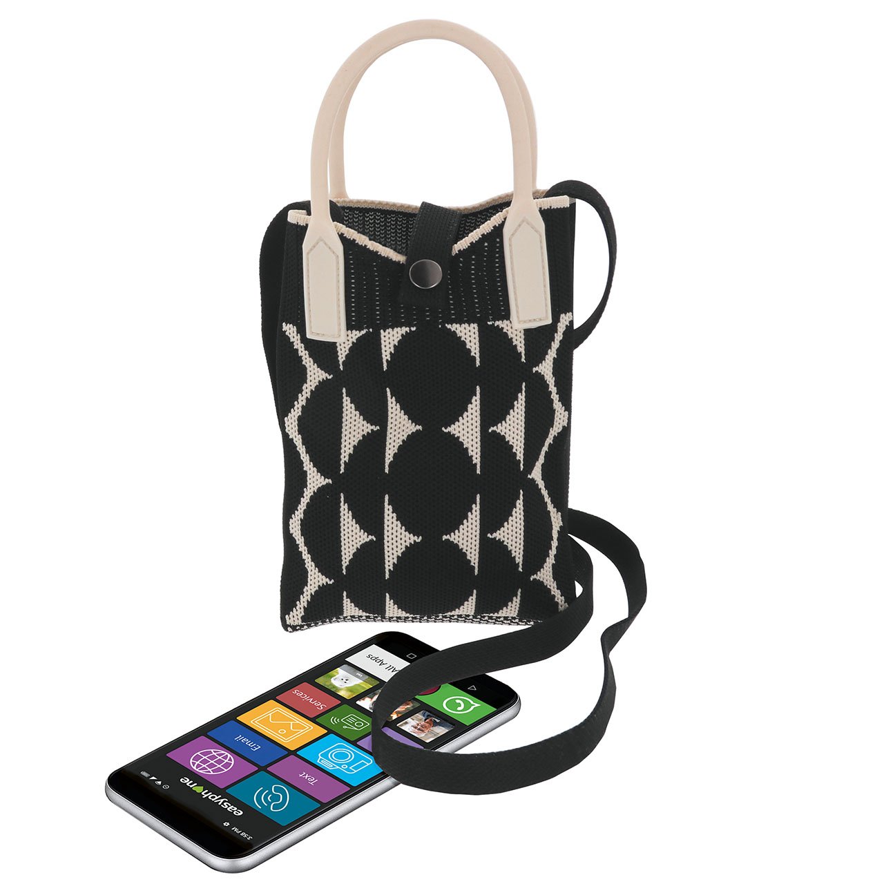 Knitted Cross Body Phone Bag