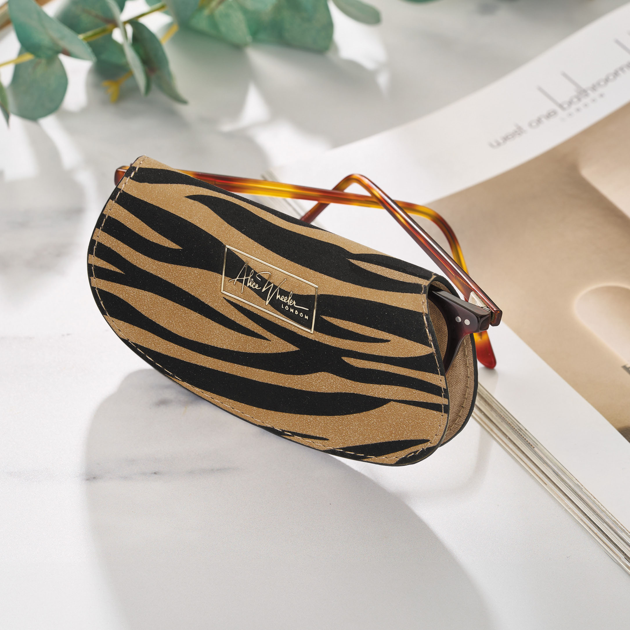 Animal Print Glasses Case