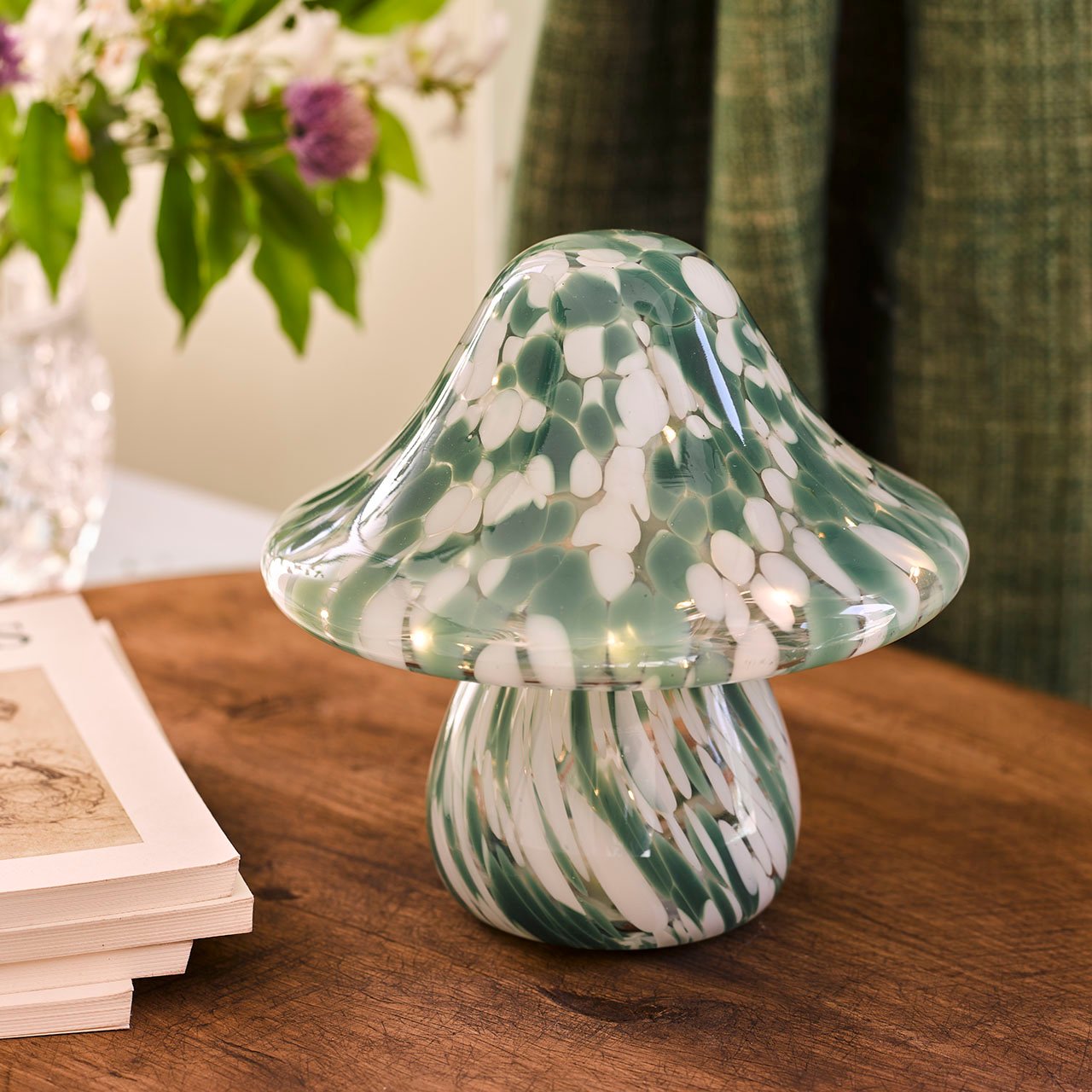 Handblown LED Toadstool Light
