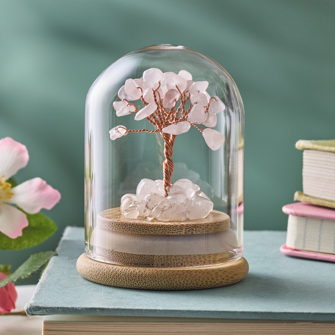 Rose Quartz Chakra Tree