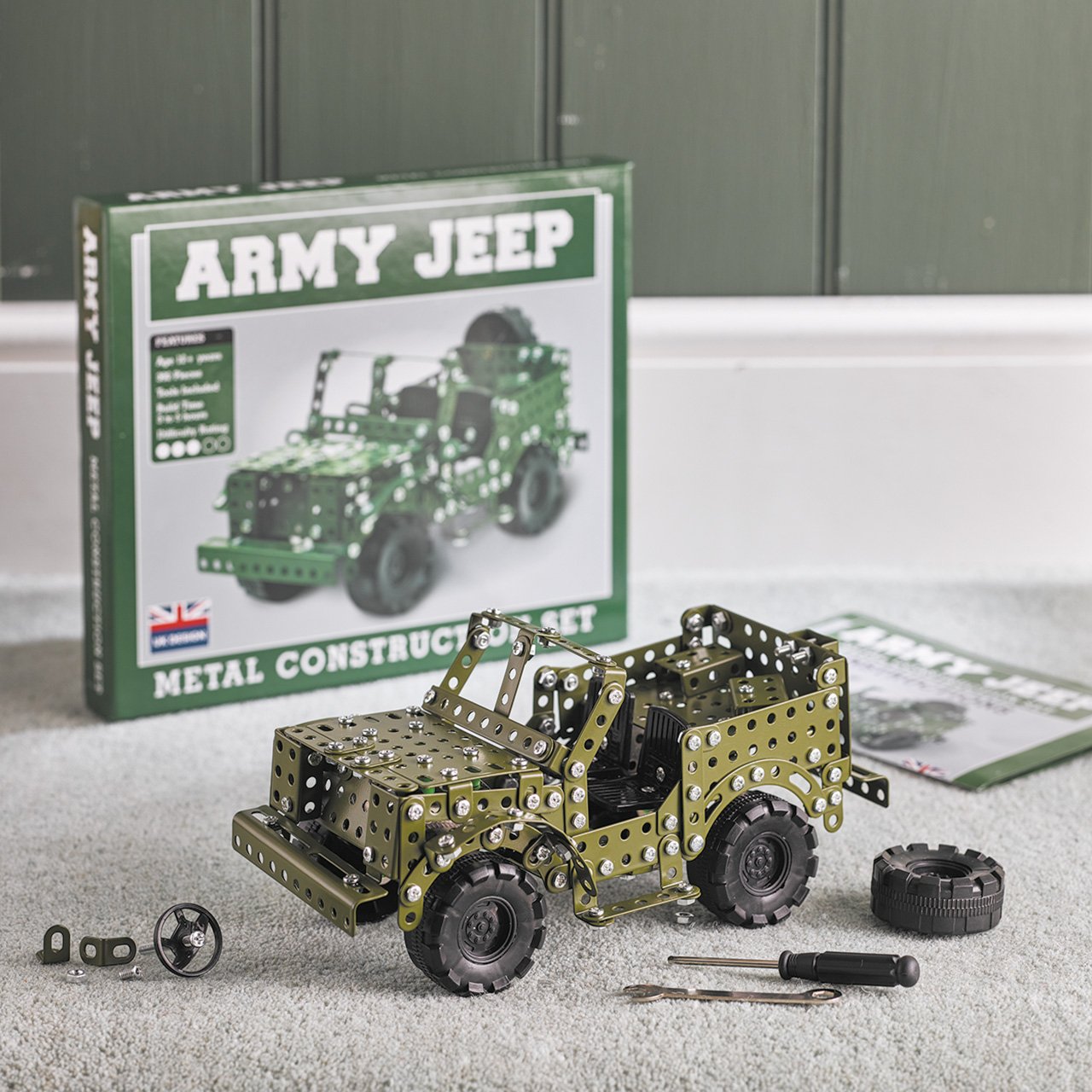 Army Jeep Metal Construction Set