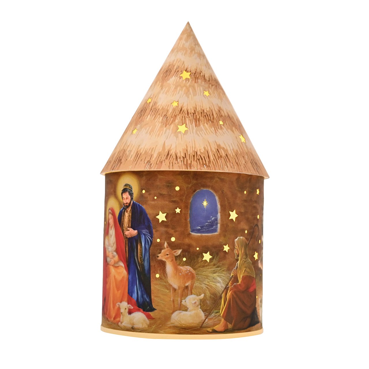 LED Nativity Lantern