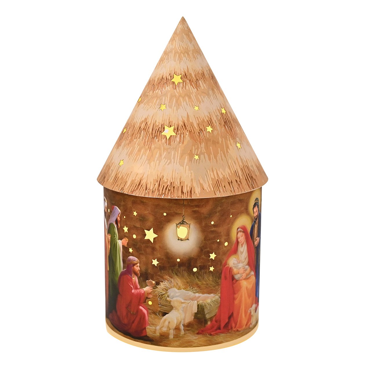 LED Nativity Lantern