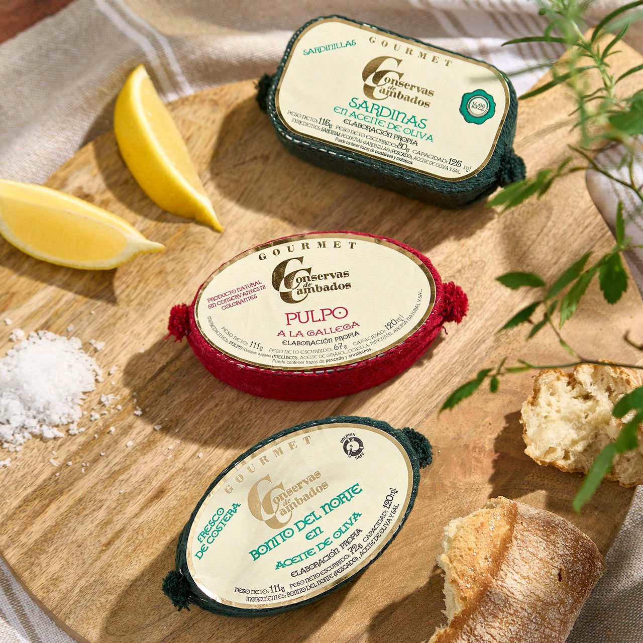 Trio of Seafood Tins