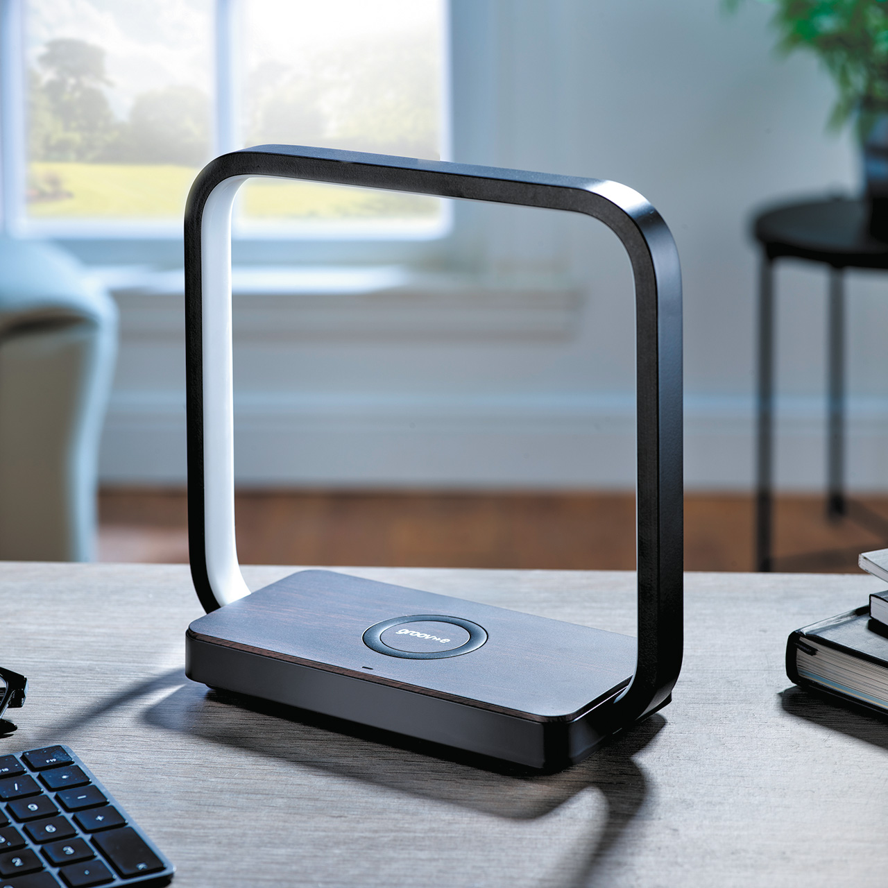 LED Touch Lamp with Wireless Charging