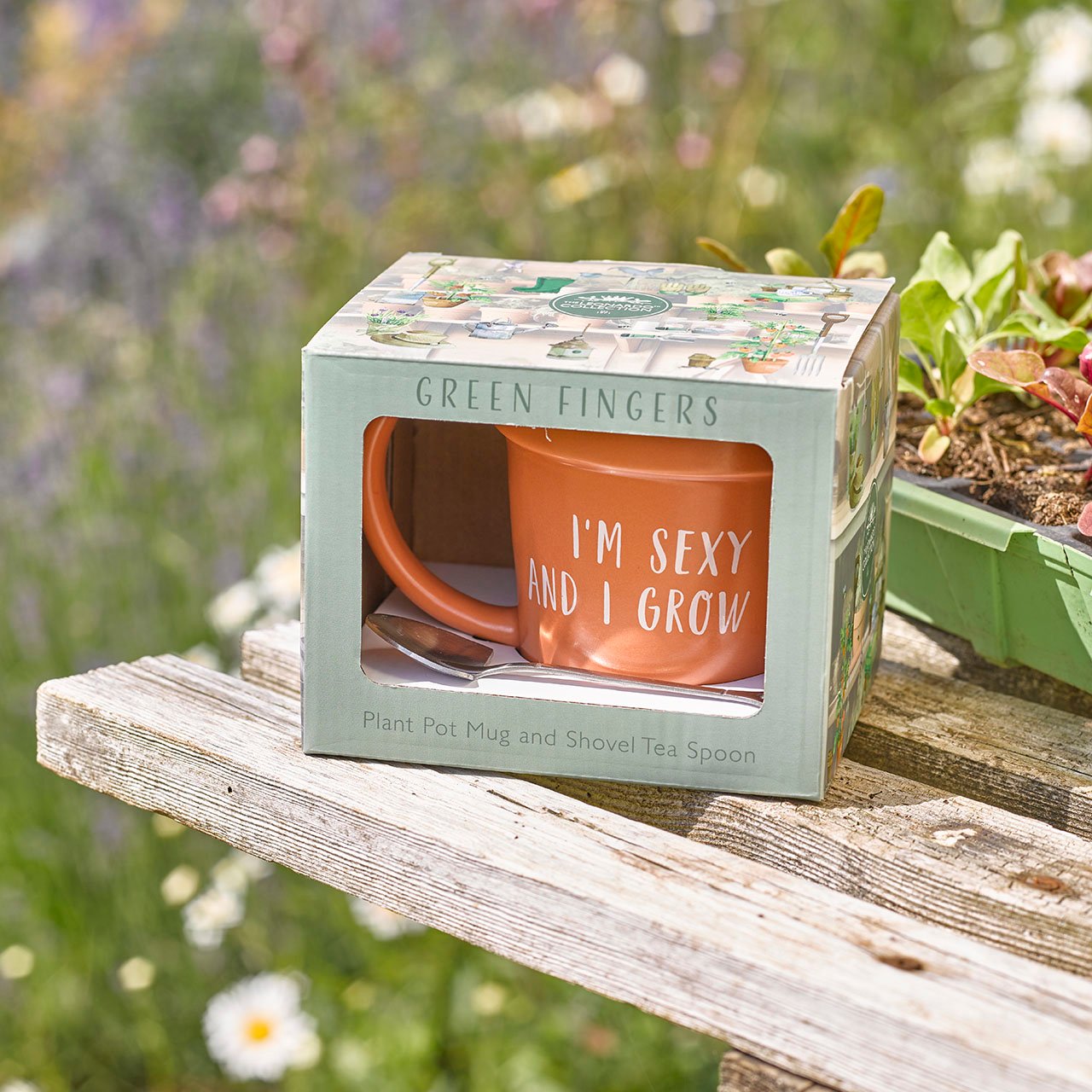 Gardening Quotes Mug and Spoon Set