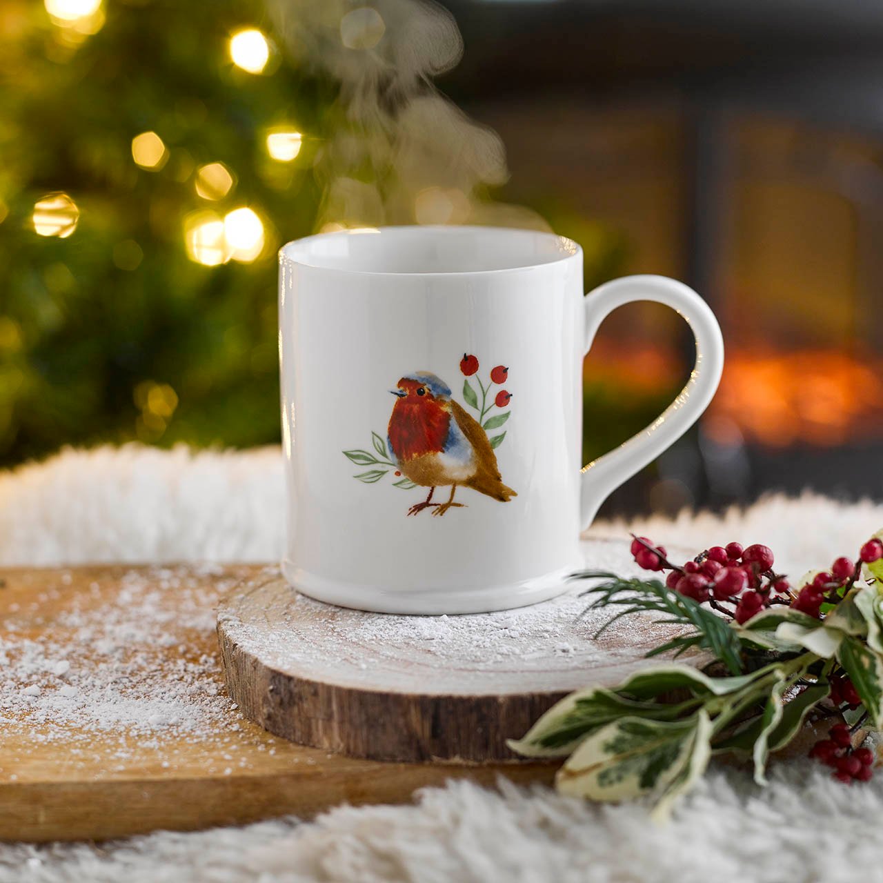 Robin Message Mug