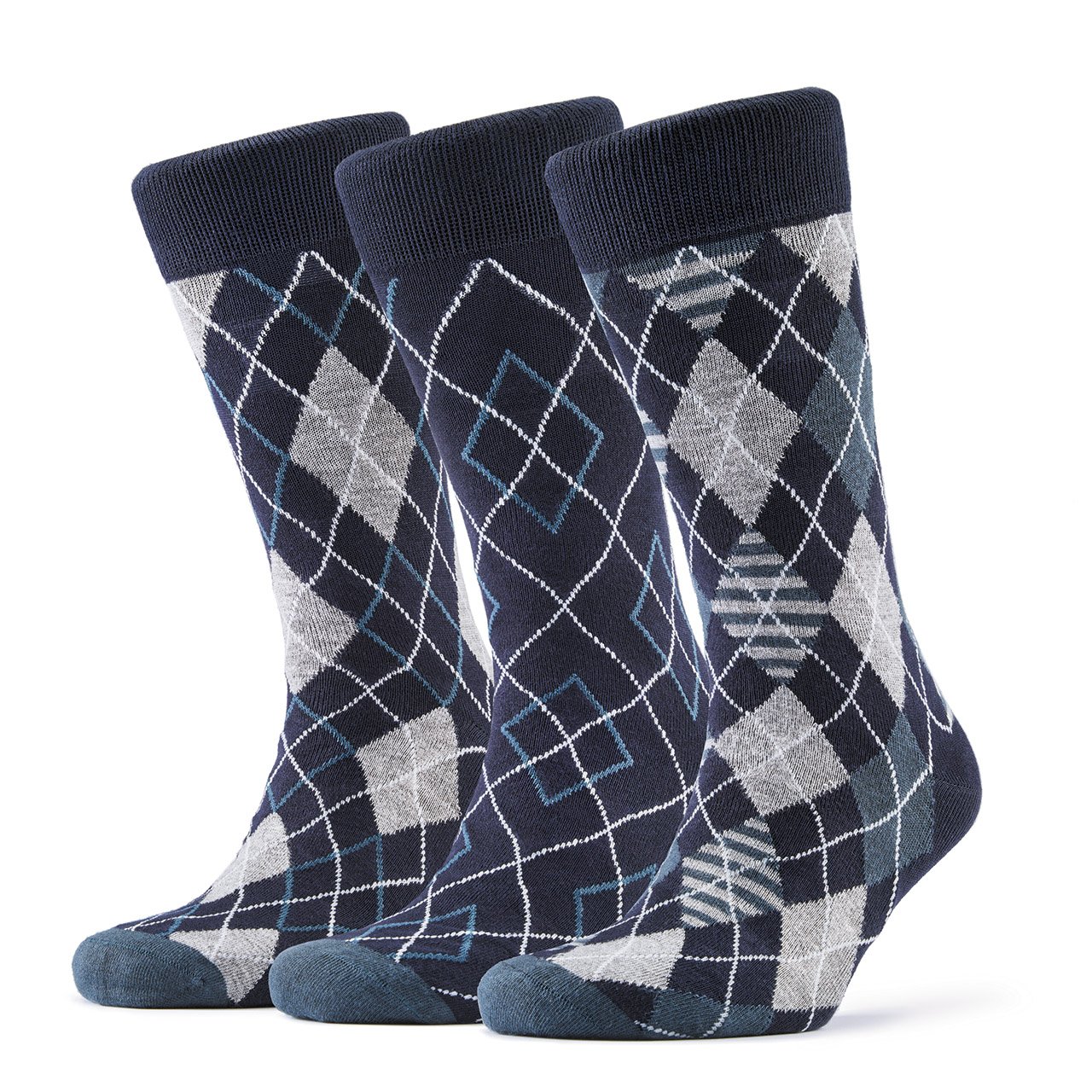 Glenmuir Argyle Socks, Set of 3