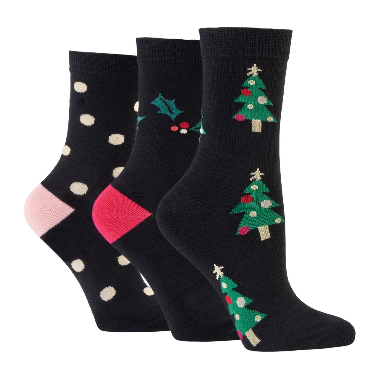 Festive Socks, Set of 3
