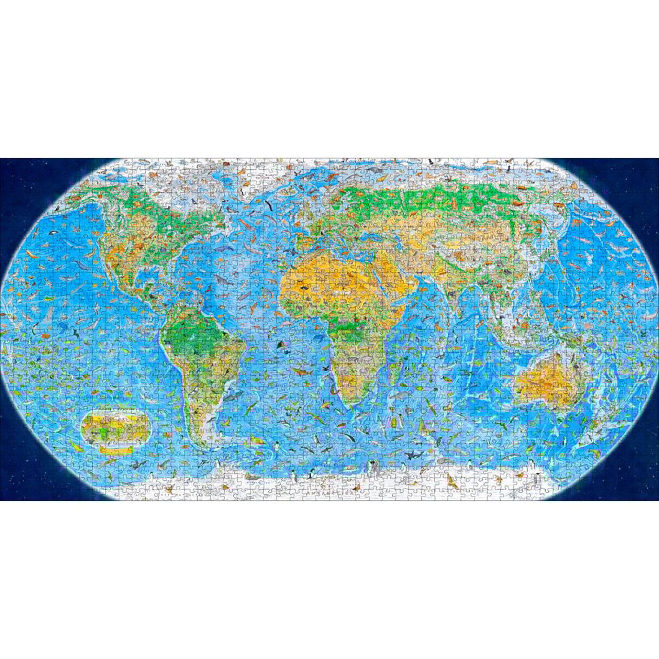 World Map 1500 Piece Jigsaw Puzzle